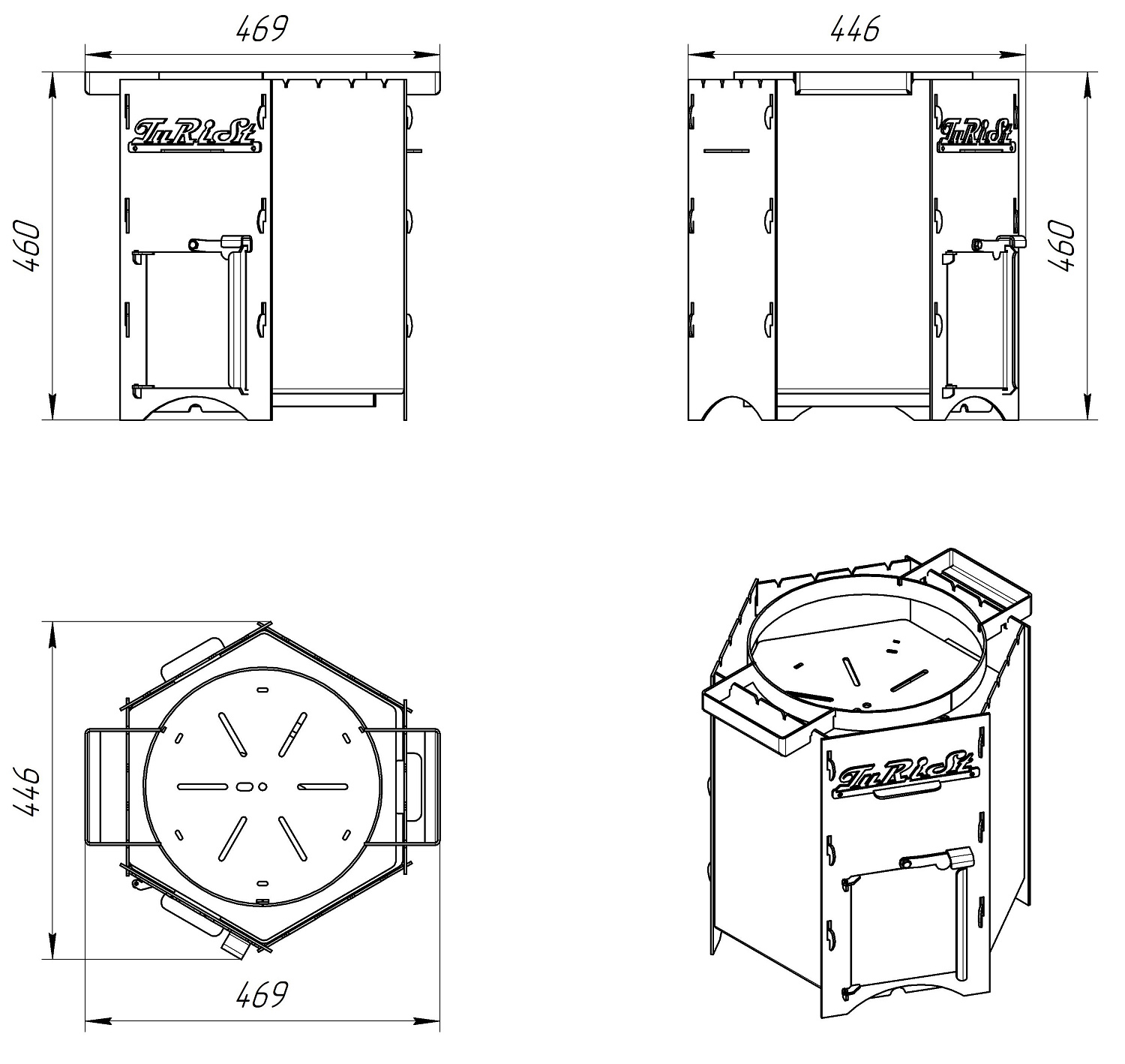 Мангал-казан "Турист"