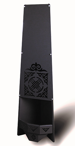 Камин садовый треугольный  "Шанырак"